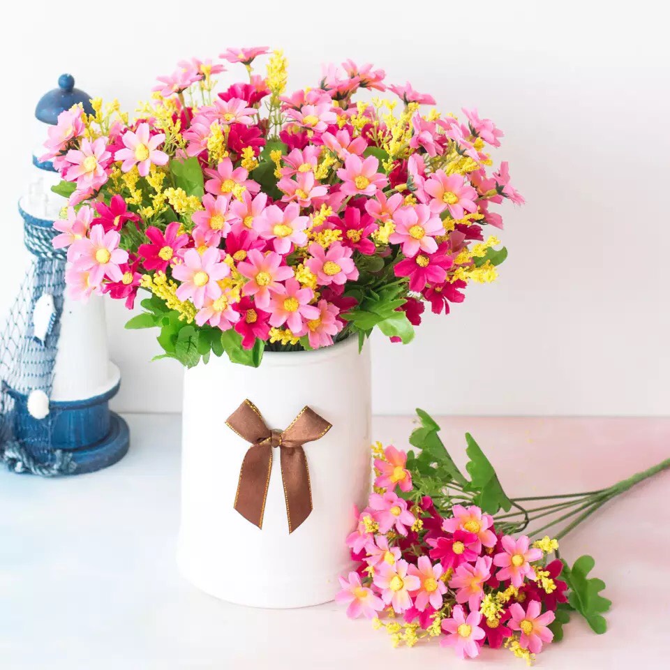 Cành hoa cánhén 28 bông nhiều màu sắc xinh xắn