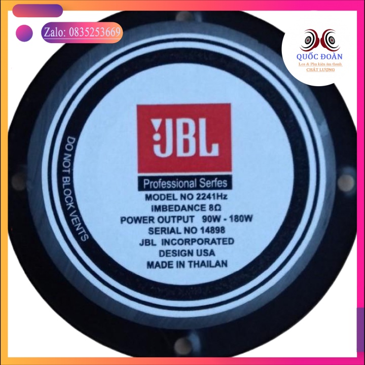 Looa Treble  JBL hàng nhập thái lan loại từ kép to 10cm chất âm cực đỉnh(tặng kèm tụ) | BigBuy360 - bigbuy360.vn