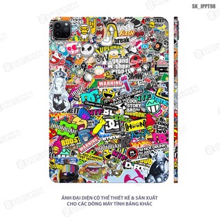 Miếng dán skin partern dành cho mọi dòng ipad |sk_ippt98| dán full lưng viền film 3m cắt khuôn cnc, chống nước