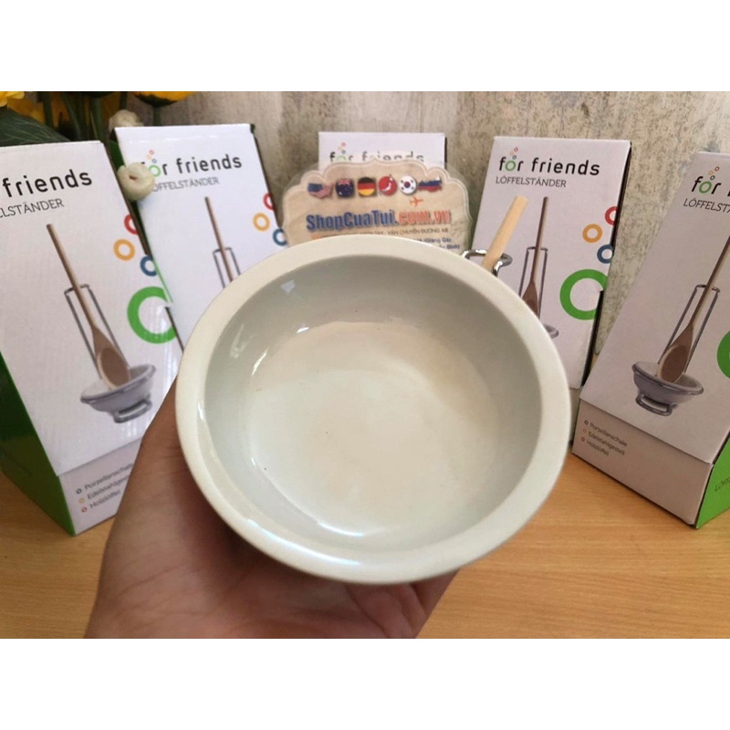 GIÁ ĐỂ THÌA MUÔI NẤU FOR FRIENDS giúp thẩm mỹ và sạch bếp khi nấu