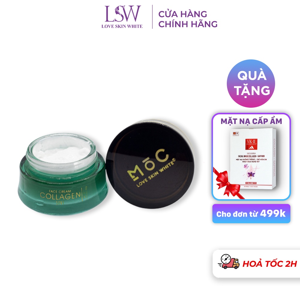 Kem dưỡng nâng cơ, trẻ hóa da Face Cream Collagen 5in1 Mộc Love Skin White 45g