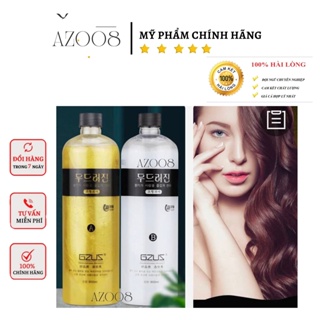 Thuốc uốn tóc gel vàng, Gel uốn lạnh không mùi cao cấp GZUS 900mlX2 AZ008, uốn xù mì, uốn tóc nam, uốn ấm