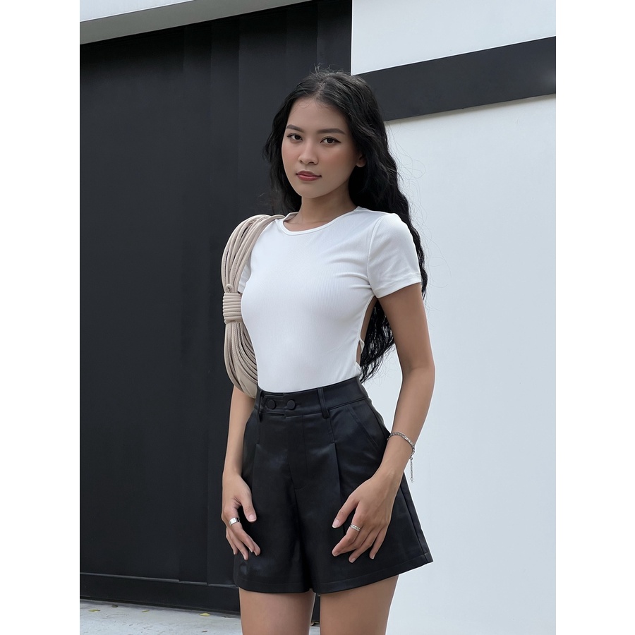 Blair Bodysuit | Áo thun hở lưng cột dây dáng bodysuit- The U label