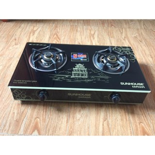 Bếp gas, bếp ga đôi dương kính sunhouse mmbb0787b, họng inox 430
