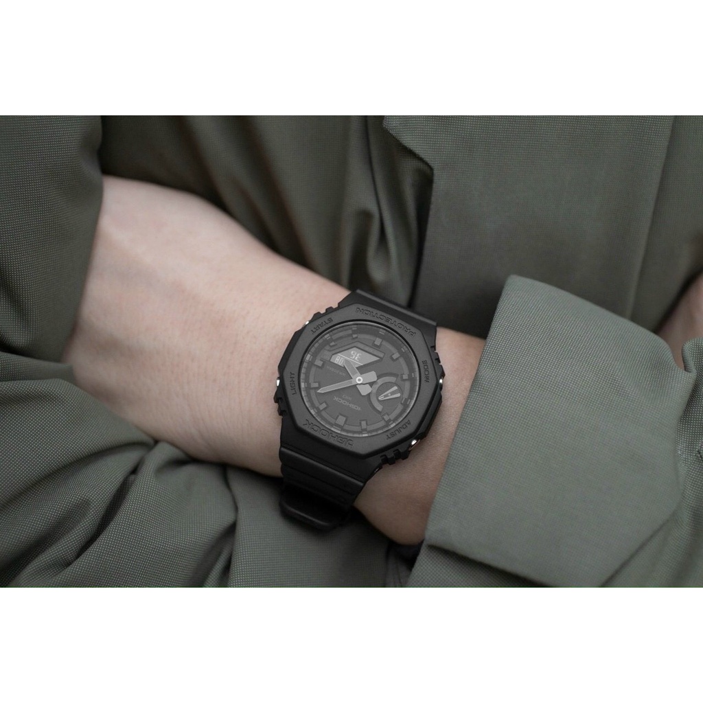 Đồng hồ nam nữ thể thao điện tử kim đeo tay unisex GA2100 năng động cá tinh