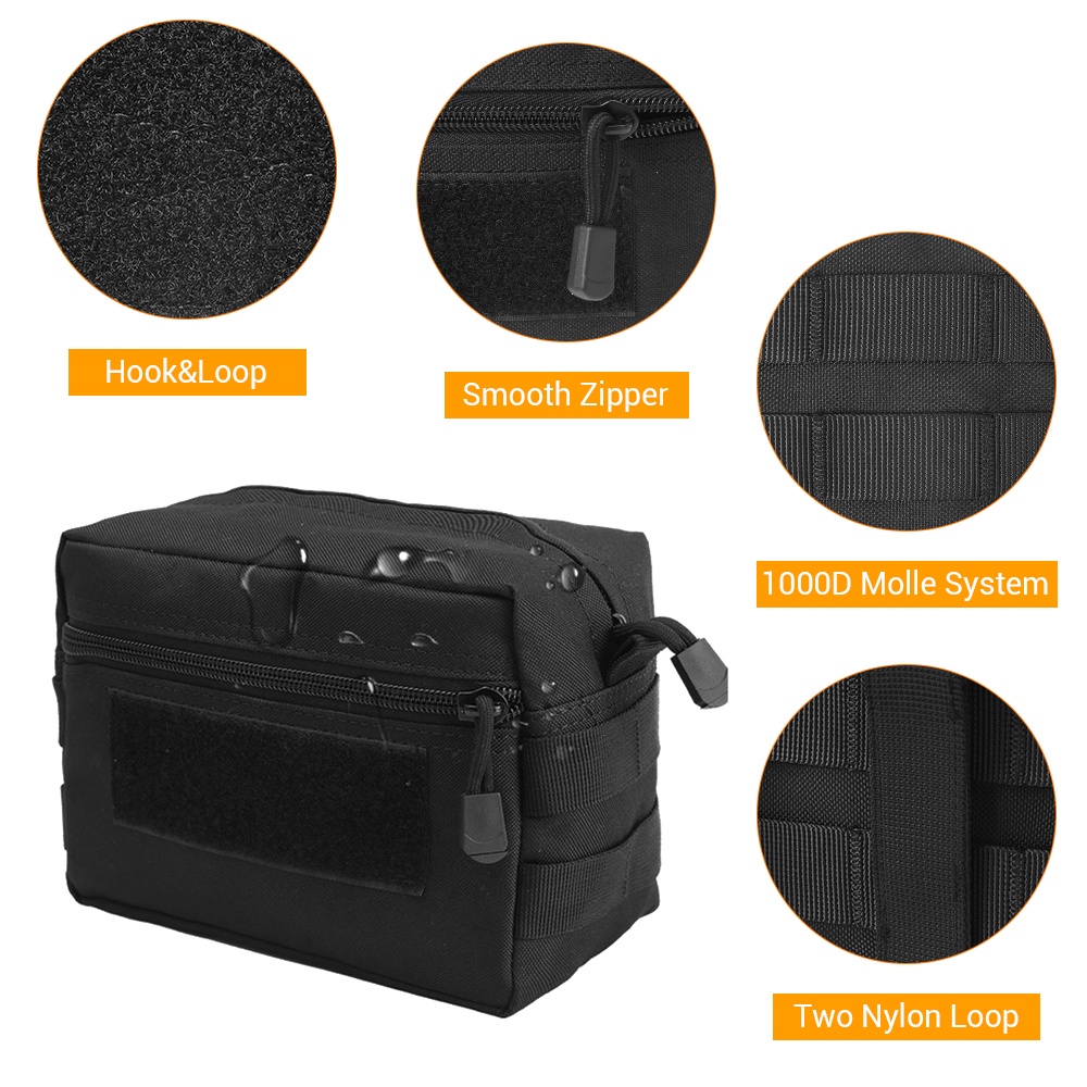 Túi Đeo Hông EDC Chất Liệu Nylon 1000D Cho Nam