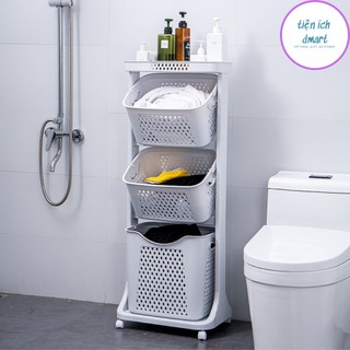 kệ đa năng , kệ bánh xe nhà tắm xoay 360 độ nhựa Việt Nhật cao cấp 5567