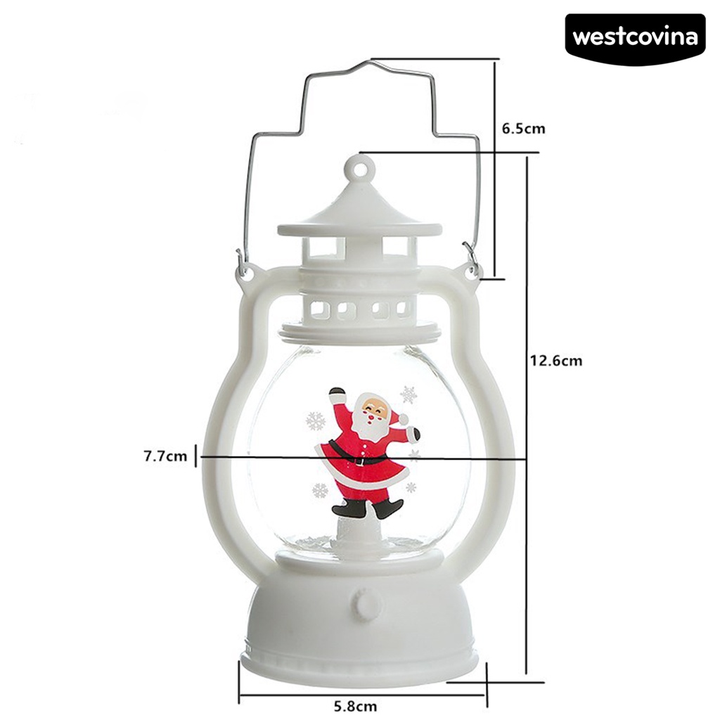 [Hot]☃Đèn Lồng LED Trang Trí Giáng Sinh Tiết Kiệm Năng Lượng