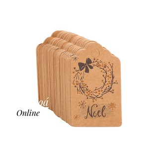 [Set 10] [Set 50] Thẻ kraft Merry Christmas