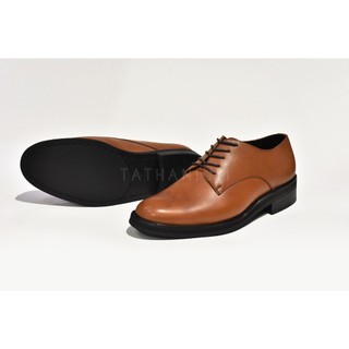 [TATHANIUM Footwear] Giày Derby cột dây màu bò da mộc