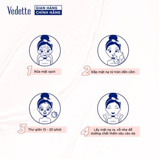 Mặt nạ giấy Vedette Cà chua 22ml