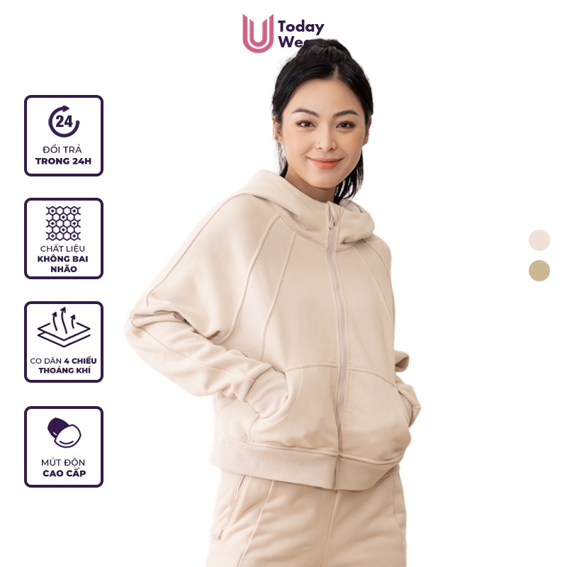 Áo khoác thể thao có mũ Neutral Jacket chống gió giữ ấm Today U Wear