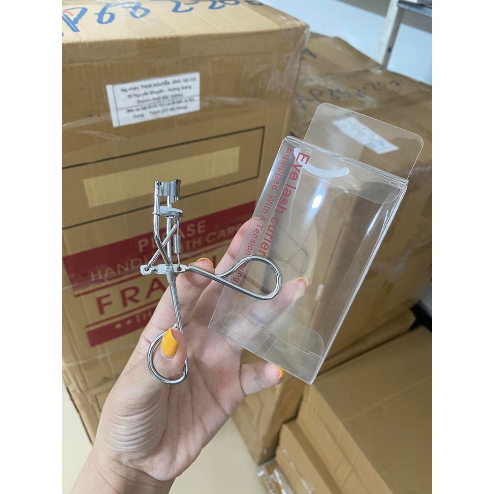 Kẹp Bấm Mi Thần Thánh Eyelash Curler Siêu Cong Bằng Inox Bấm Êm Tặng Kèm 1 Đệm Kẹp TRANCI
