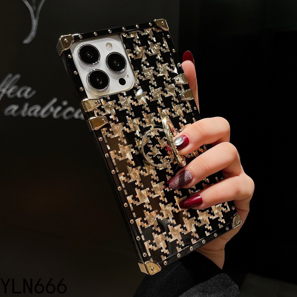 Ốp Điện Thoại Hình Vuông Có Giá Đỡ Cho iphone 15 pro max 14 pro max 13 pro max 12 pro max 11 pro max 6 6s 7 7plus 8 8plus x xr xs max