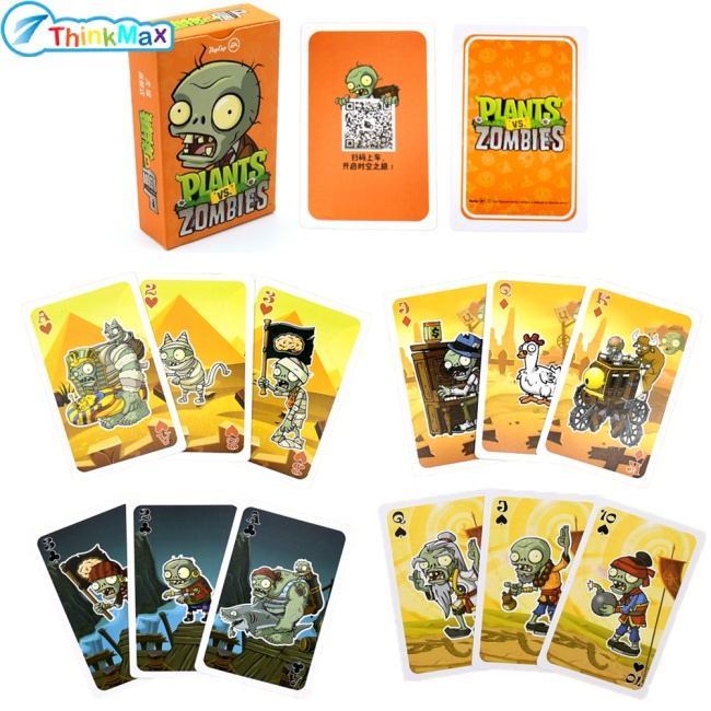 Thinkmax Hộp thẻ bài THINKMAX nhân vật game Plants vs Zombies làm bộ sưu tập trang trí