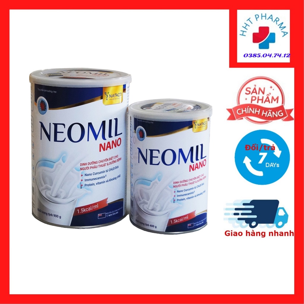 Sữa bột Neomil Nano 900g - Dinh dưỡng chuyên biệt cho người phẫu thuật và