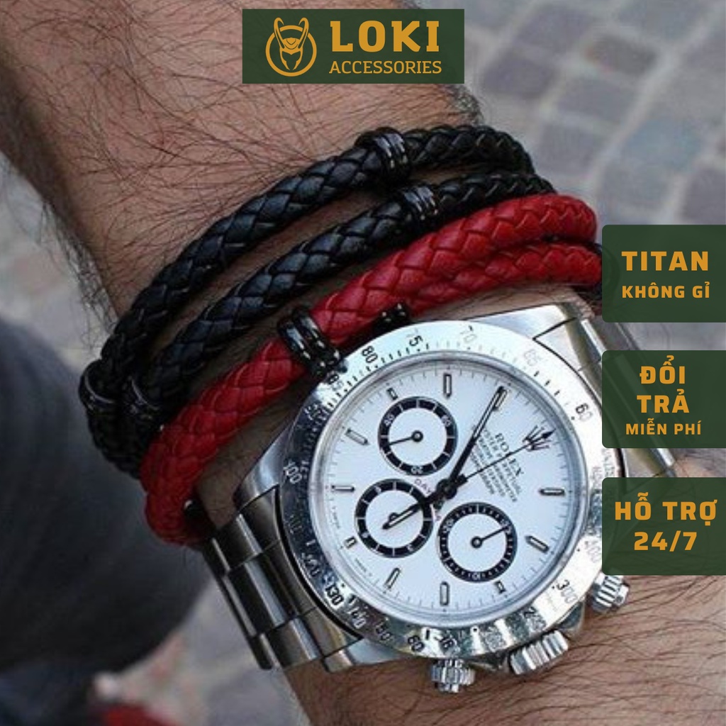 Vòng Tay Nam Lắc Tay Buckle Thời Trang Vòng Tay Dây Dù Nữ Basic LOKI.Accessories Màu Đen Chất Liệu Bền Bỉ - VT Buckle