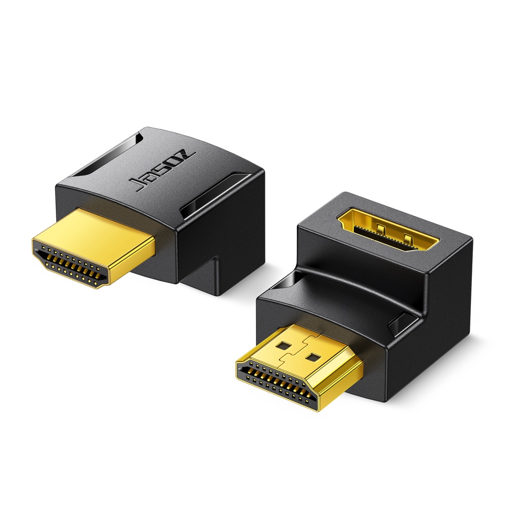 Bộ chuyển đổi HDMI Đực/ HDMI Cái đầu xuống JASOZ G134 - Hàng chính hãng - Bảo hành 18 tháng