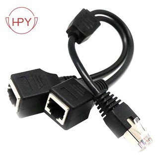Dây cáp chia cổng mạng lan rj45 1 male sang 2 female cho super cat5 cat6 cat7 lan ethernet
