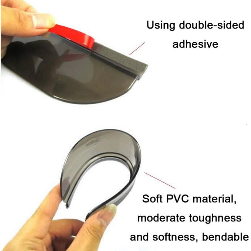 Bộ 02 Tấm Vè Che Mưa - Nắng Gương Kính Chiếu Hậu Ô Tô Xe Hơi Cao Cấp