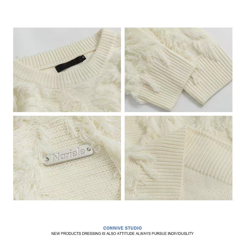 Áo sweater Cổ Tròn Phong Cách Thời Trang retro Mỹ Dành Cho Nam Và Nữ