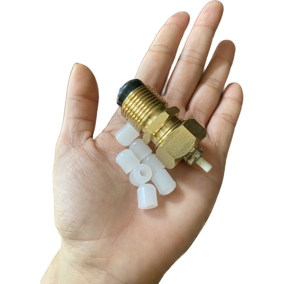 Đầu Sạc Gas từ bình 12KG Sang Bình Gas Lon MiNi - Tặng kèm 10 Nút Nhựa Và 2 Ron Đen