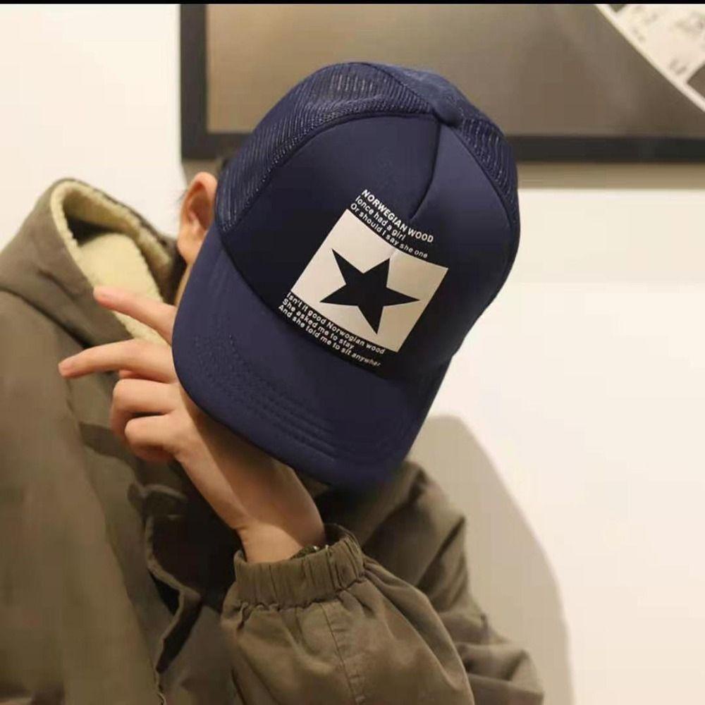 Mũ Lưỡi Trai Họa Tiết Ngôi Sao Năm Cánh Lấp Lánh Thời Trang Cho Nữ