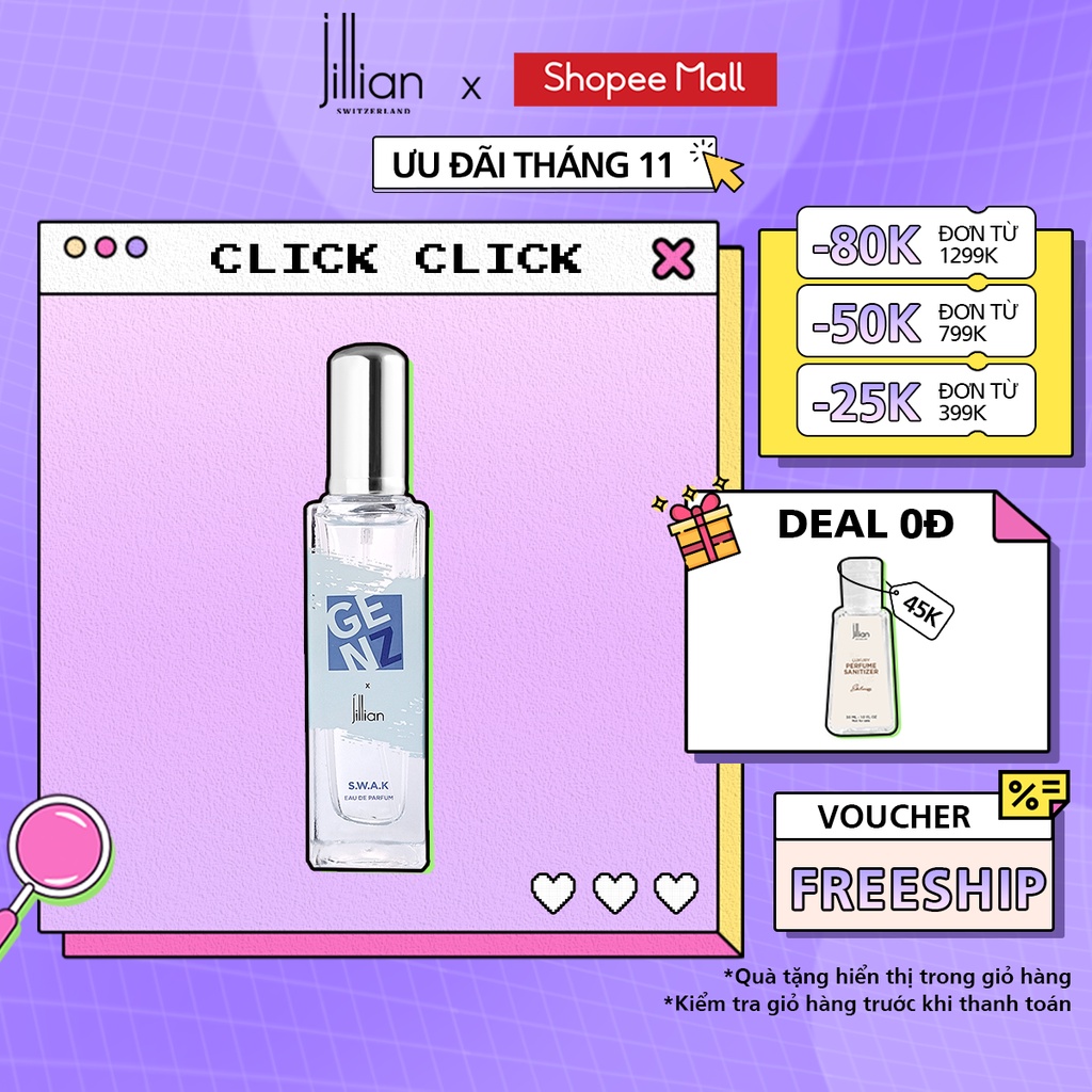 Nước hoa nữ GenZ x Jillian: S.W.A.K (EDP) 35ml