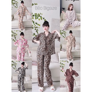 Đồ Bộ Manggo Pyjama Bigsize -Béo Bigsize 40-100kg   Cánh Dơi Bigsize Cao Cấp Mặc Nhà  Đẹp,Chất  Lụa mang go mát xịn