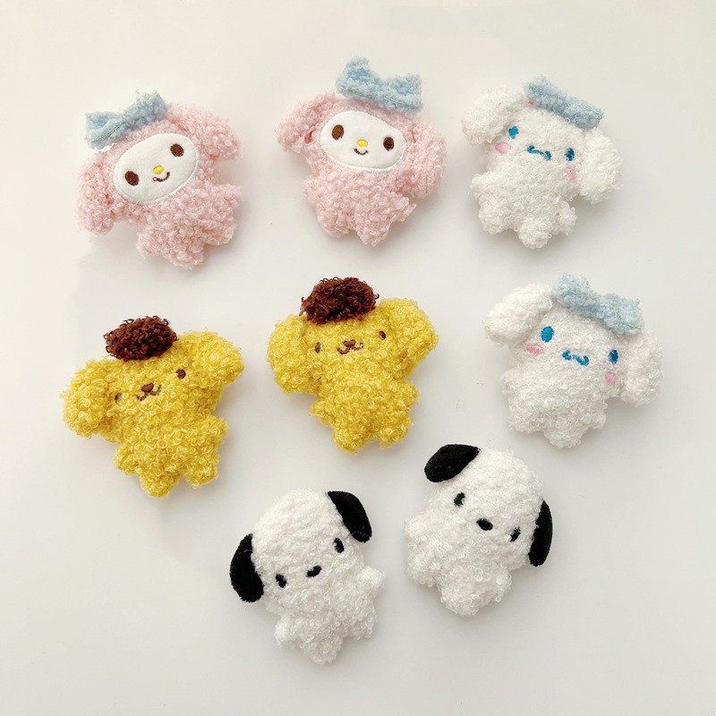 Ghim Cài Túi Xách Hình Hoạt Hình Doly Sanrio mymelody Cinnamon Kuromi Pochacco Pompom Purin