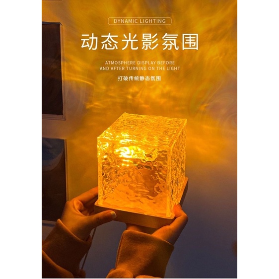 Đèn để bàn Acrylic trang trí phòng ngủ decor