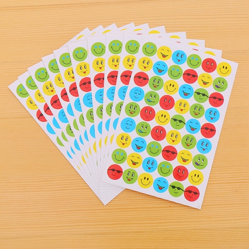 Set 10 tấm sticker khen thưởng học sinh