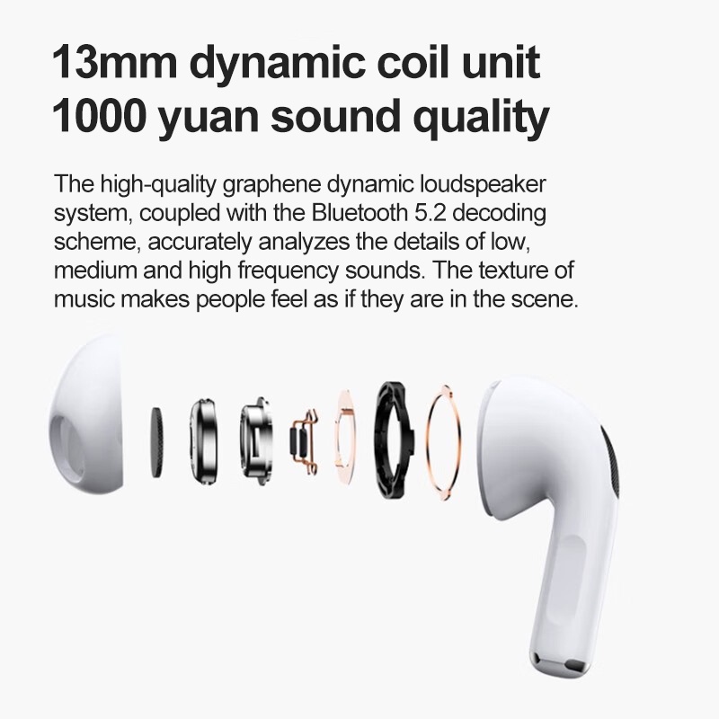 Disney LF135 Disney FX-951B Tai nghe nhét tai không dây bluetooth 5.2 âm thanh hifi tích hợp mi cờ rô tiện lợi