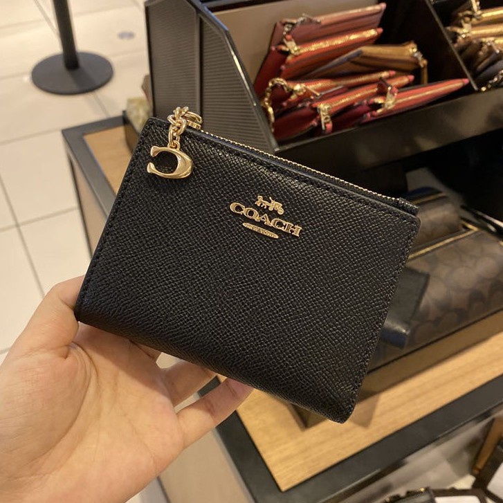 COACH Ví Đựng Tiền Xu Mini Có Khóa Kéo Thời Trang Cho Nữ Mã 73876 78002