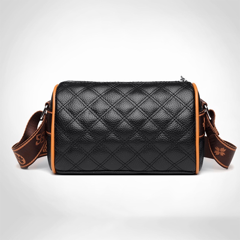 Túi Đeo Chéo Da Bò Đính Kim Cương Giả Thời Trang Cho Nữ