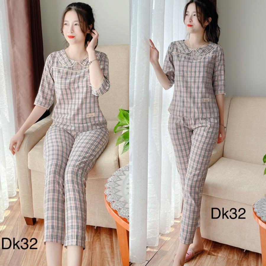 {BUNNYSKY} ĐỒ BỘ NỮ CHẤT LIỆU THÔ MỀM MÁT QUẦN ÁO NỮ MẶC NHÀ, SAU SINH THOẢI MÁI