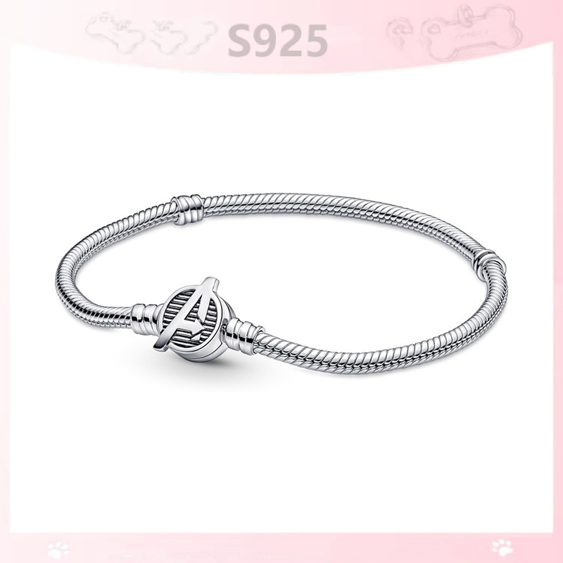 Vòng Tay Mạ Bạc 925 Thiết Kế Dạng Da Rắn Thanh Lịch Thời Trang