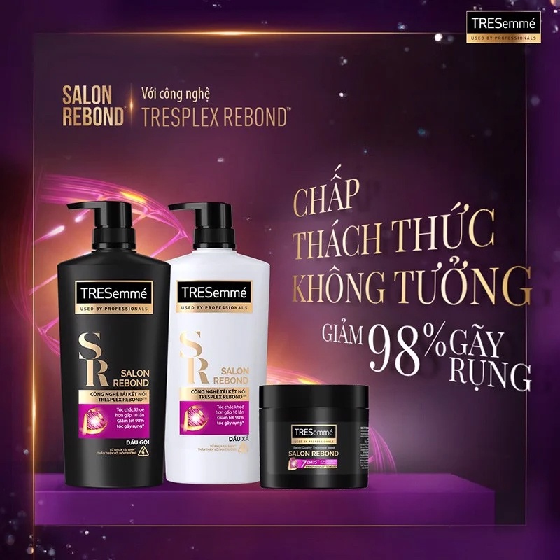 Dầu Gội & Dầu Xả Ngăn Tóc Gãy Rụng TRESemmé Salon Rebond