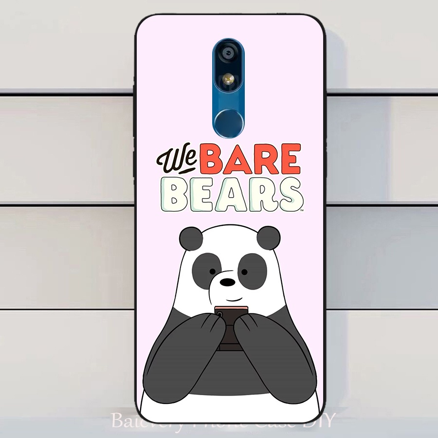 Ốp Điện Thoại Silicon Góc Vuông Hình Gấu Cho LG X4 2019 LG K40 LG K12 + K12 Plus 5.7
