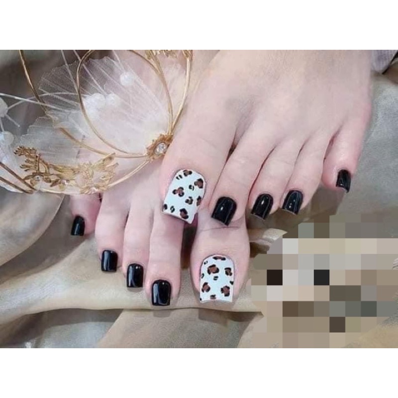 🎀Nail box, móng up thiết kế đen 125🎀
