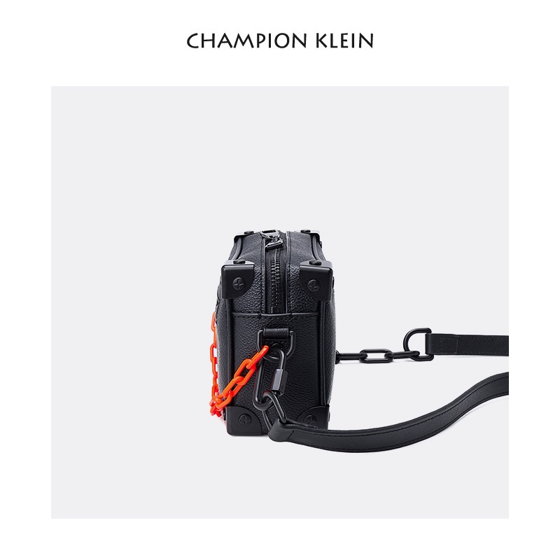 Túi Hộp Đeo Chéo Thời Trang Nam Nữ Kèm Xích Quảng Châu Cao Cấp