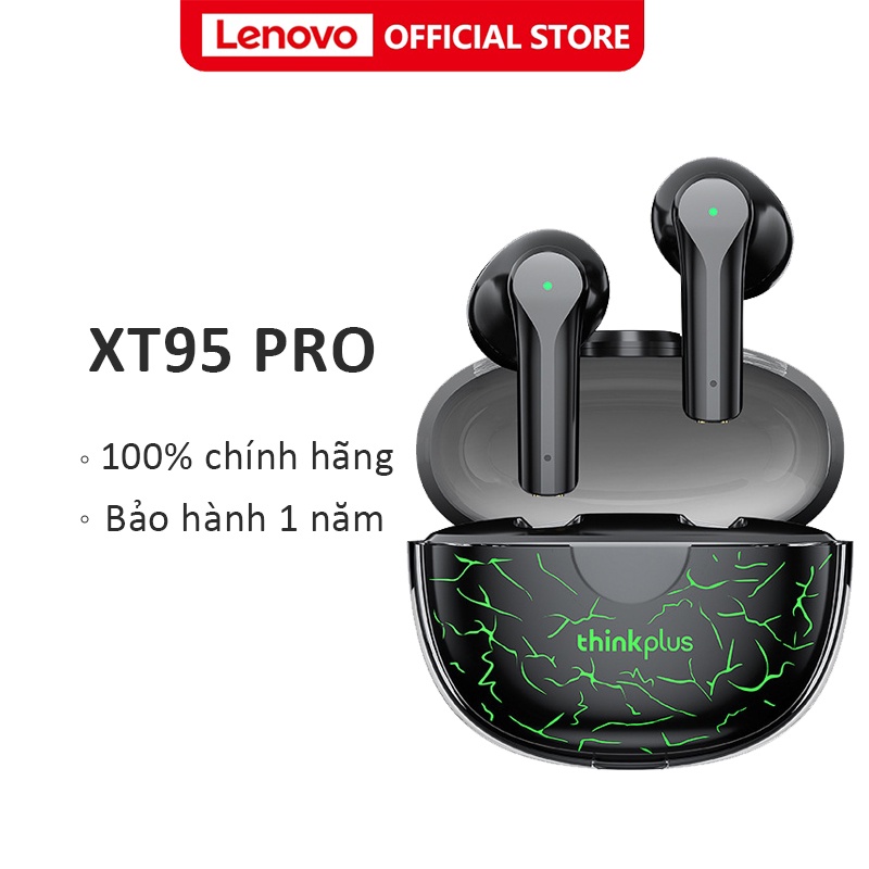 Tai nghe nhét tai không dây LENOVO XT95 Pro bluetooth tích hợp micro có đèn LED