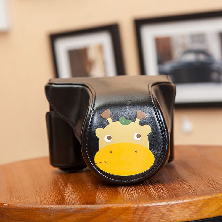 Túi Đựng Máy Ảnh Canon Eosm M6 M50 M100 M200 Sony A6000 ZV-E10 Họa Tiết Hoạt Hình Xinh Xắn