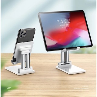 Giá đỡ máy tính bảng iPad , giá để điện thoại kim loại, nhựa cấp để bàn tản nhiệt cho điện thoại  gấp gọn chỉnh độ cao