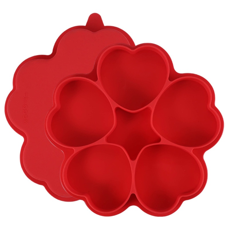 Khuôn Silicone 5 Ngăn Làm Bánh Chống Dính Tiện Dụng