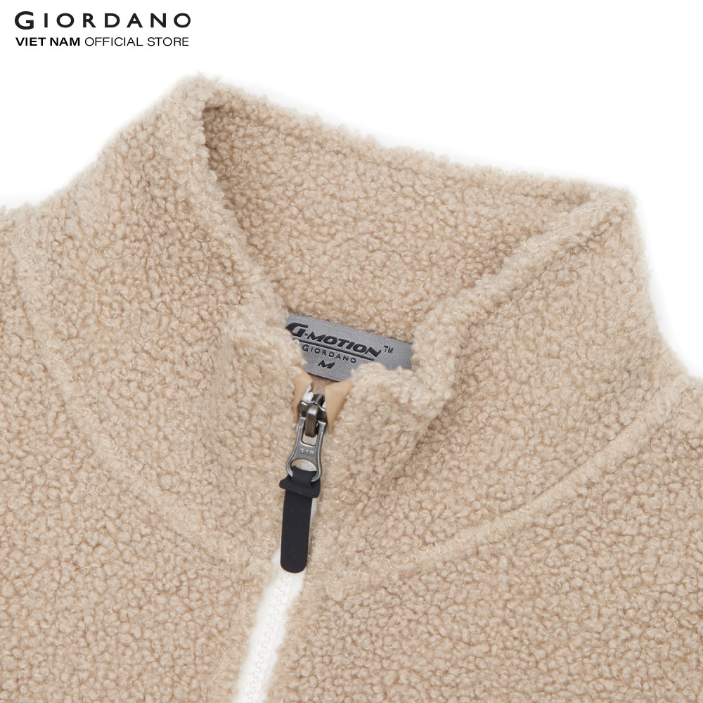 Áo Khoác Nam Lông Cừu Fleece Jacket Giordano 01072826/ 01072831