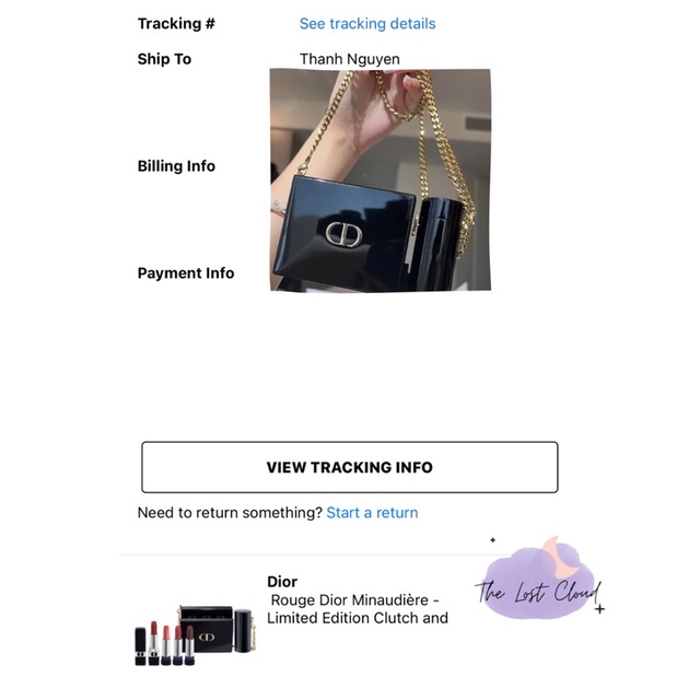 Set son Dior limited edition Christmas 2022 kèm túi clutch sành điệu 🖤