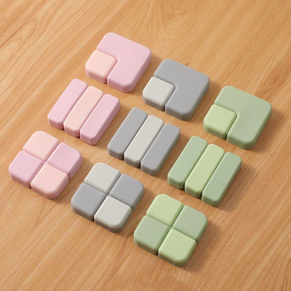 LAYOR1 Bộ 3 Miếng Dán Tường Chống Va Chạm Họa Tiết Kẻ Ô Độc Đáo Trang Trí Nhà Cửa