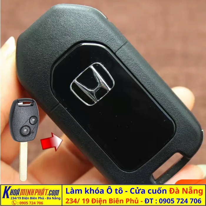 Vỏ chìa khoá độ gập xe Honda Civic, City, Accord, CRV mẫu V32