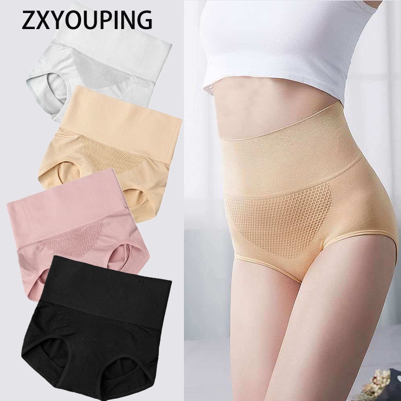 Quần Lót Lưng Cao Không Đường May Co Giãn 3D Phong Cách Nhật Bản